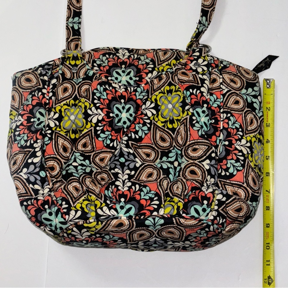 Vera Bradley Iconic Glenna Satchel Shoulder Bag Retired Sierra Pattern - Picture 14 of 15